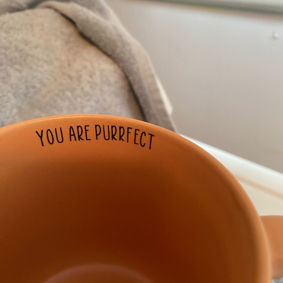 Cat Coffee/Tea Mug, 4” tall, NEW, inside says YOU ARE PURRFECT, dishwasher safe - Picture 6 of 6
